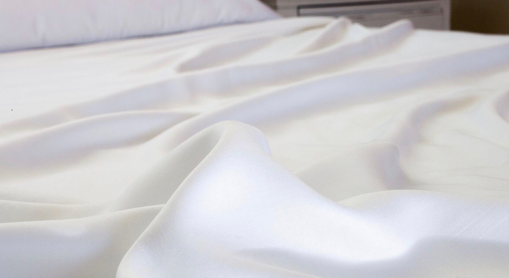 White duvet cover and sheets